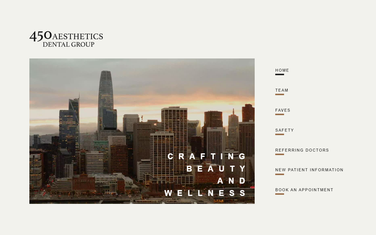 450aesthetics.com screenshot