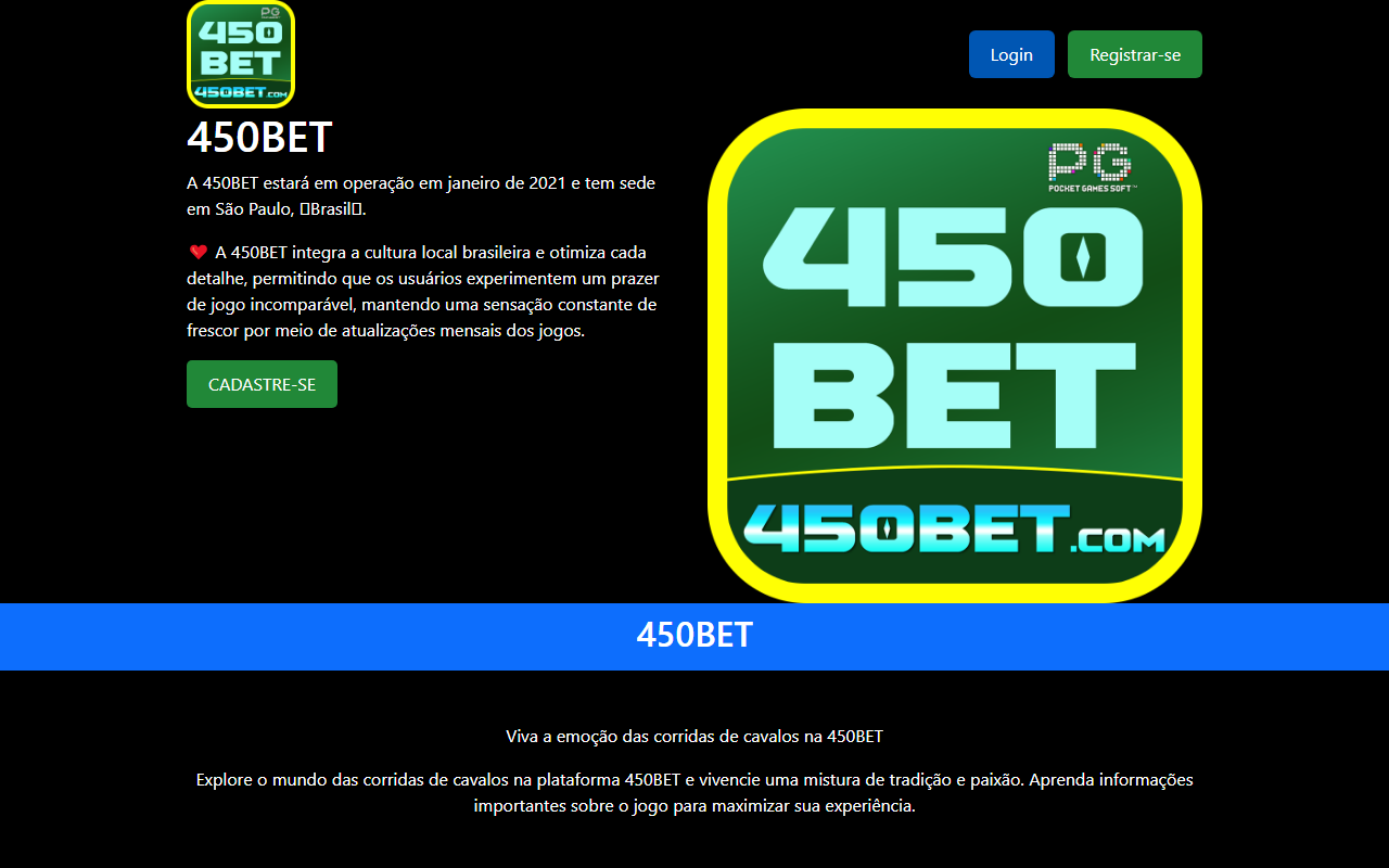 450betbrasil.com screenshot