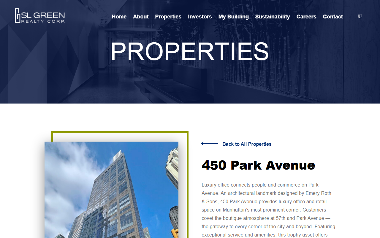 450parknyc.com screenshot