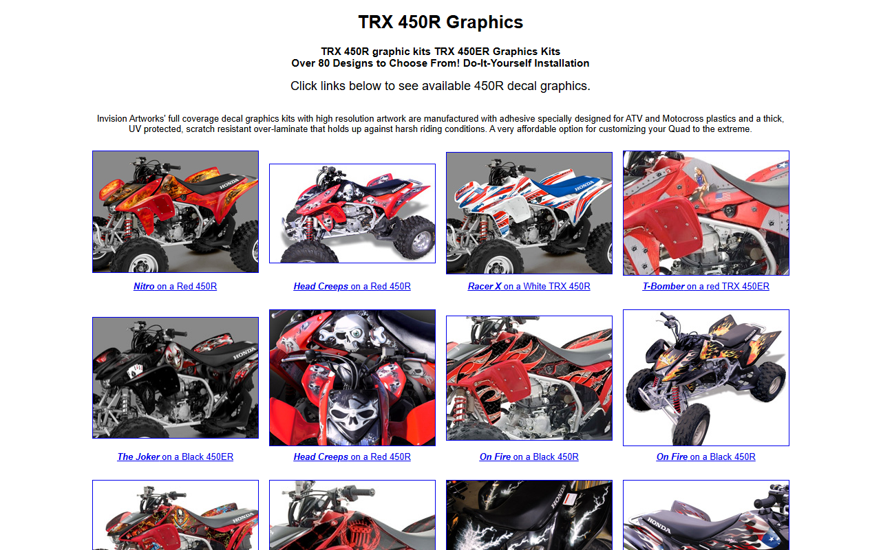 450rgraphics.com screenshot