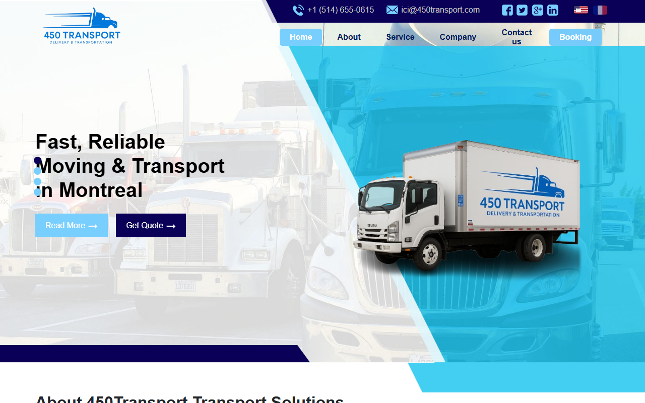 450transport.com screenshot
