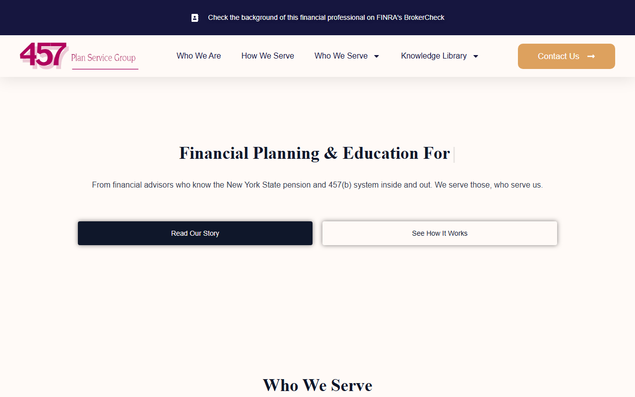 457plangroup.com screenshot