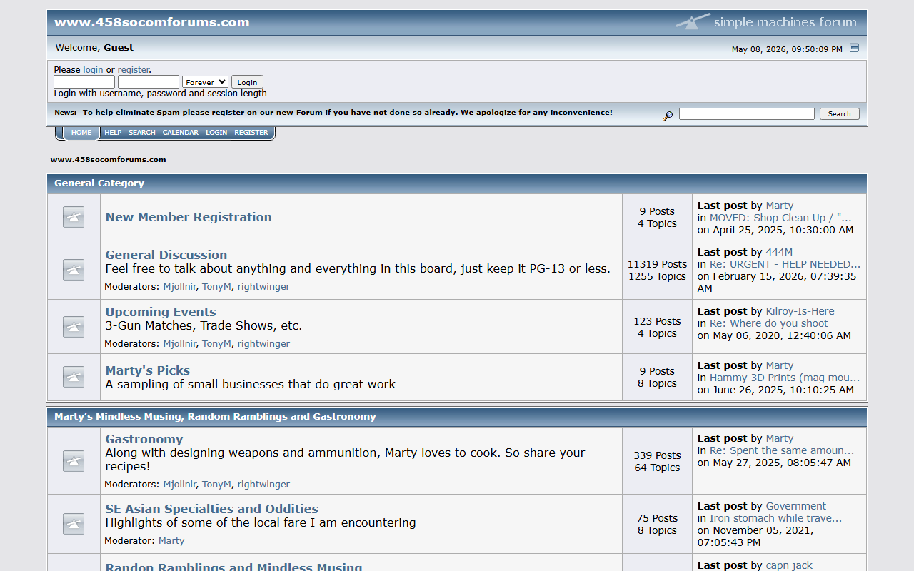 458socomforums.com screenshot