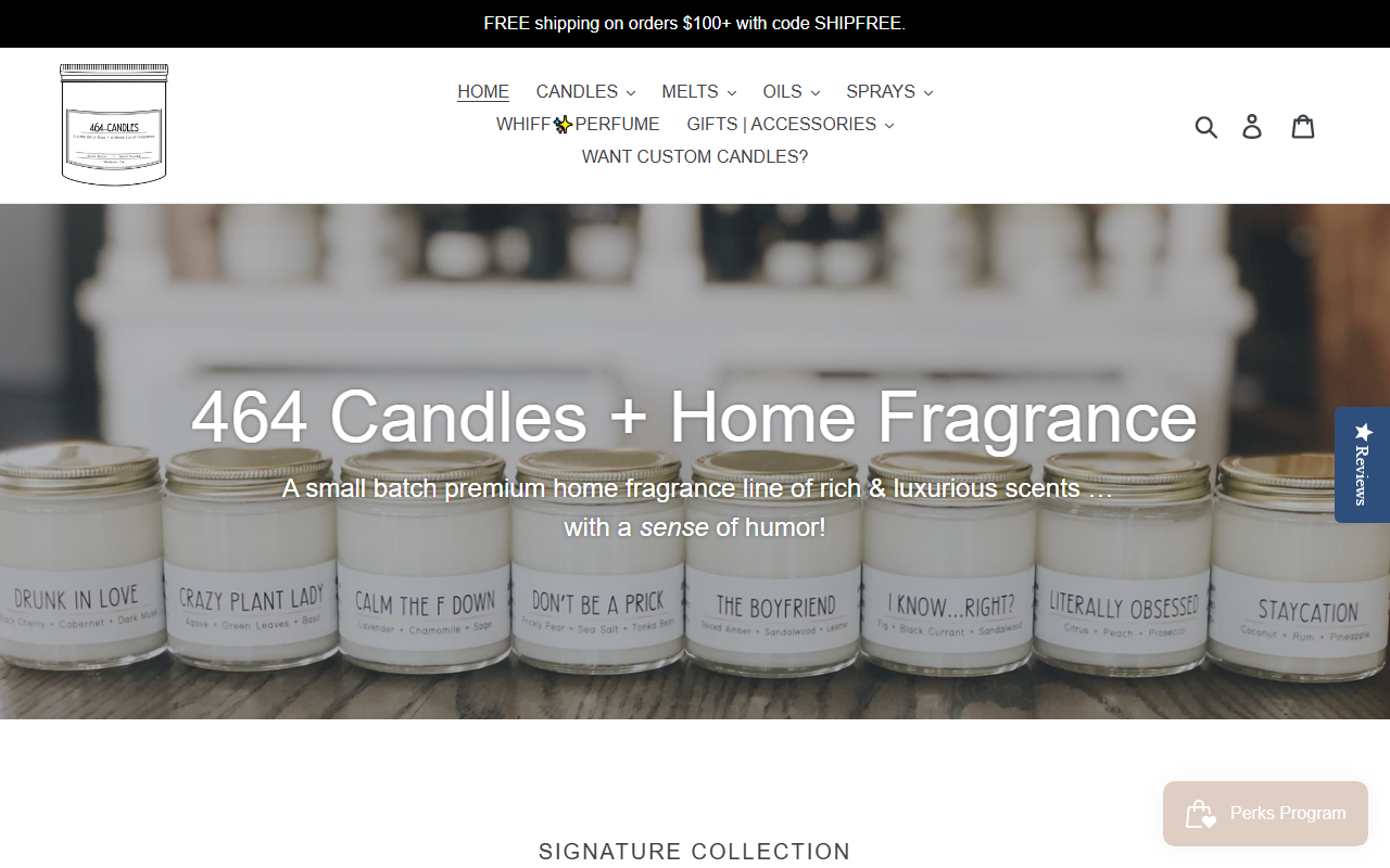 464candles.com screenshot
