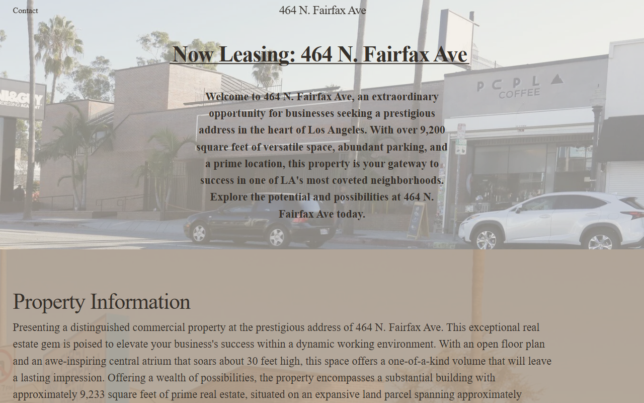 464fairfax.com screenshot