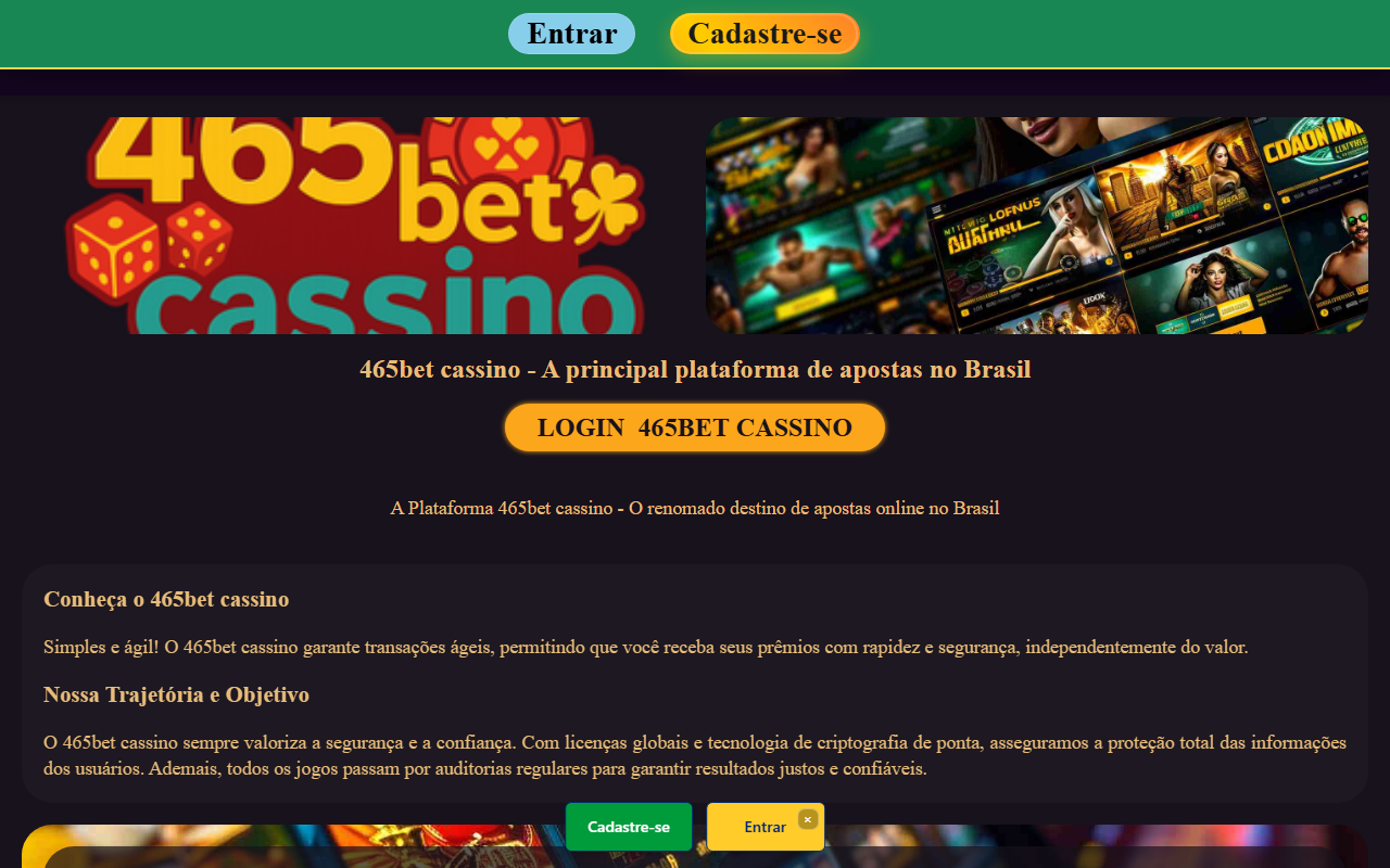 465betcassino.com screenshot