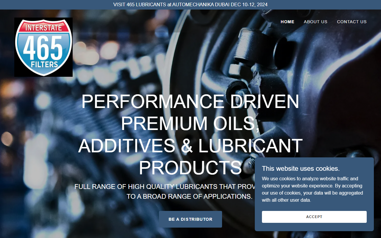 465lubricants.com screenshot