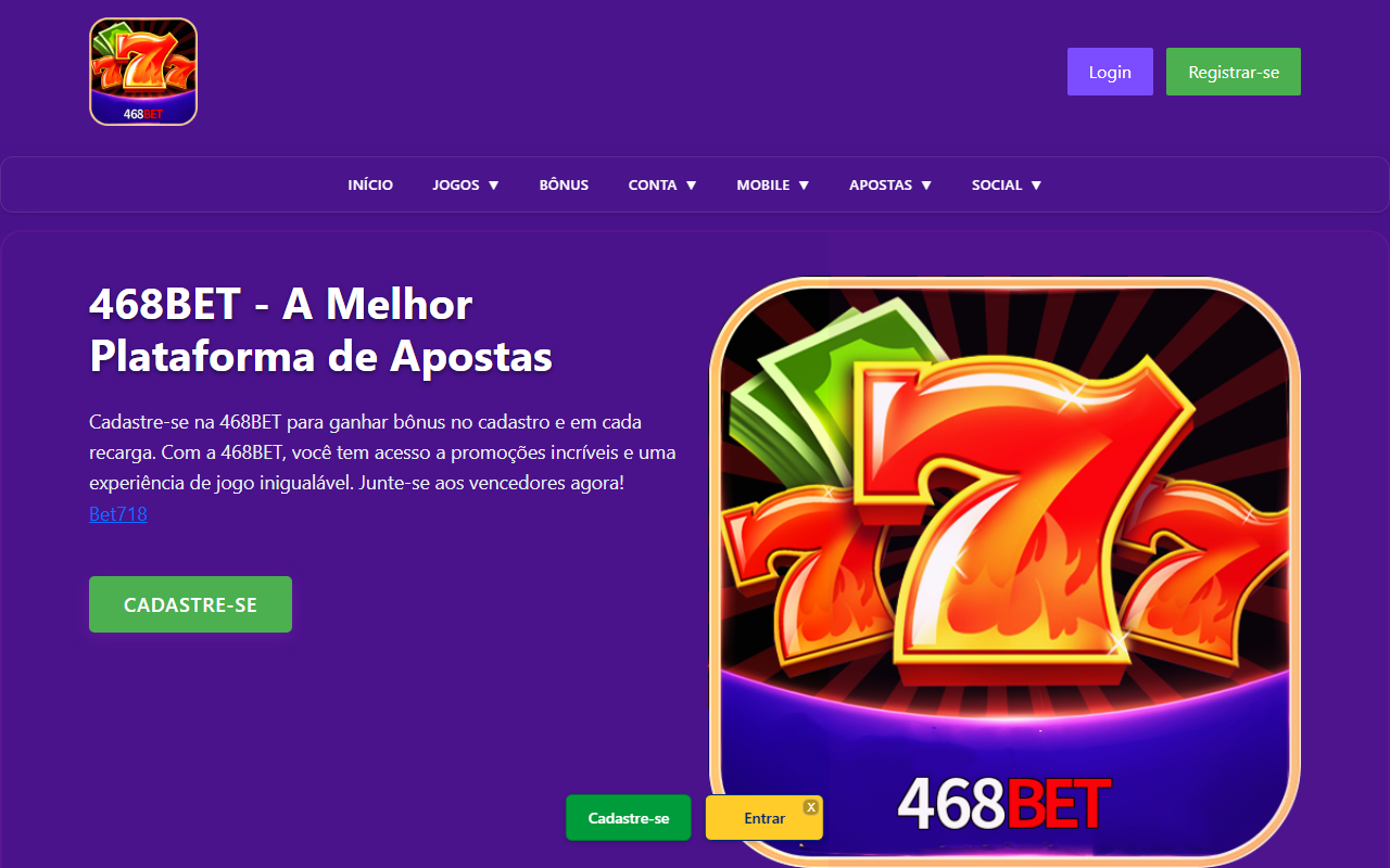 468betplataforma.com screenshot