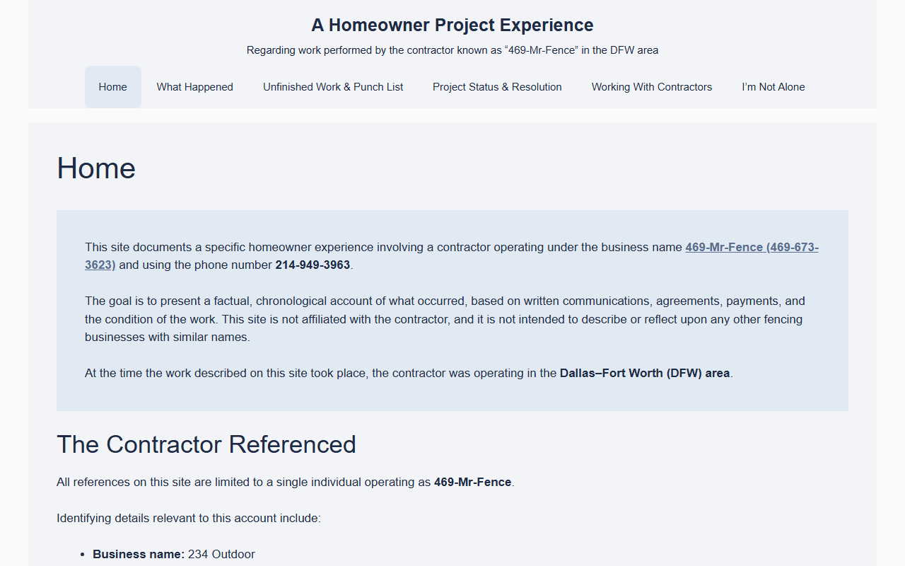 469-mr-fence.com screenshot