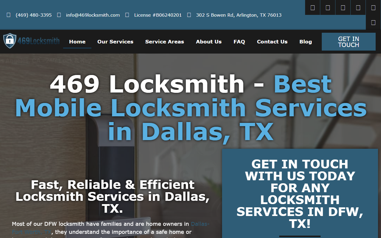 469locksmith.com screenshot
