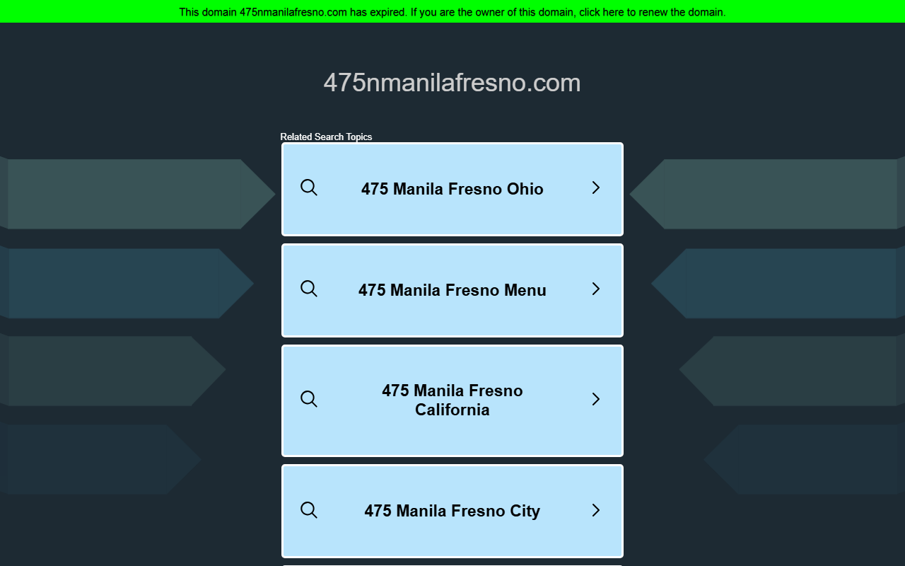 475nmanilafresno.com screenshot