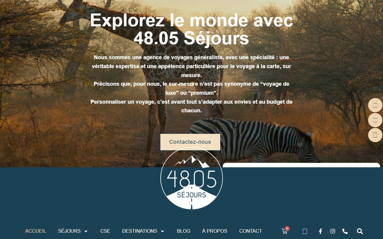 4805sejours.com screenshot