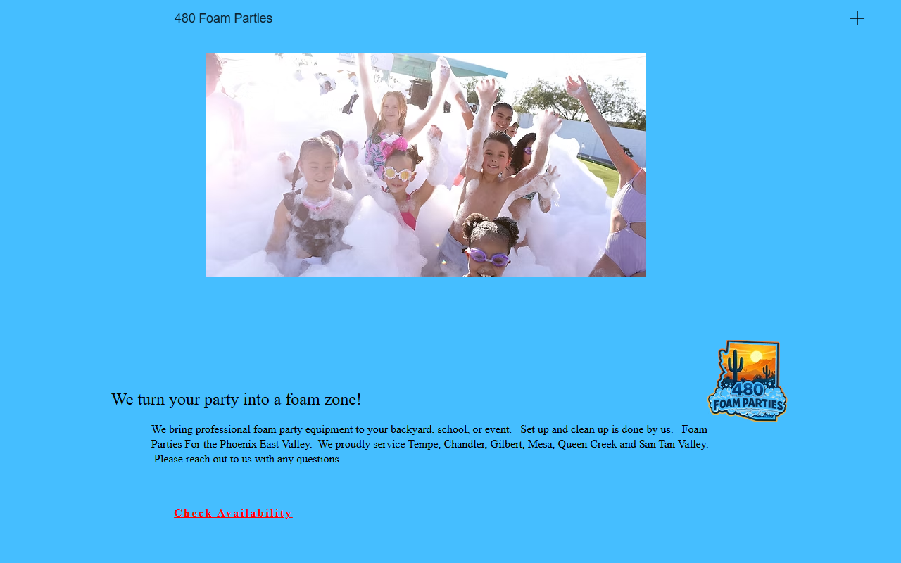 480foamparties.com screenshot