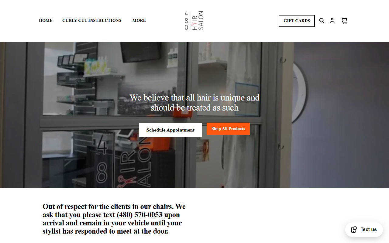 480hairsalon.com screenshot