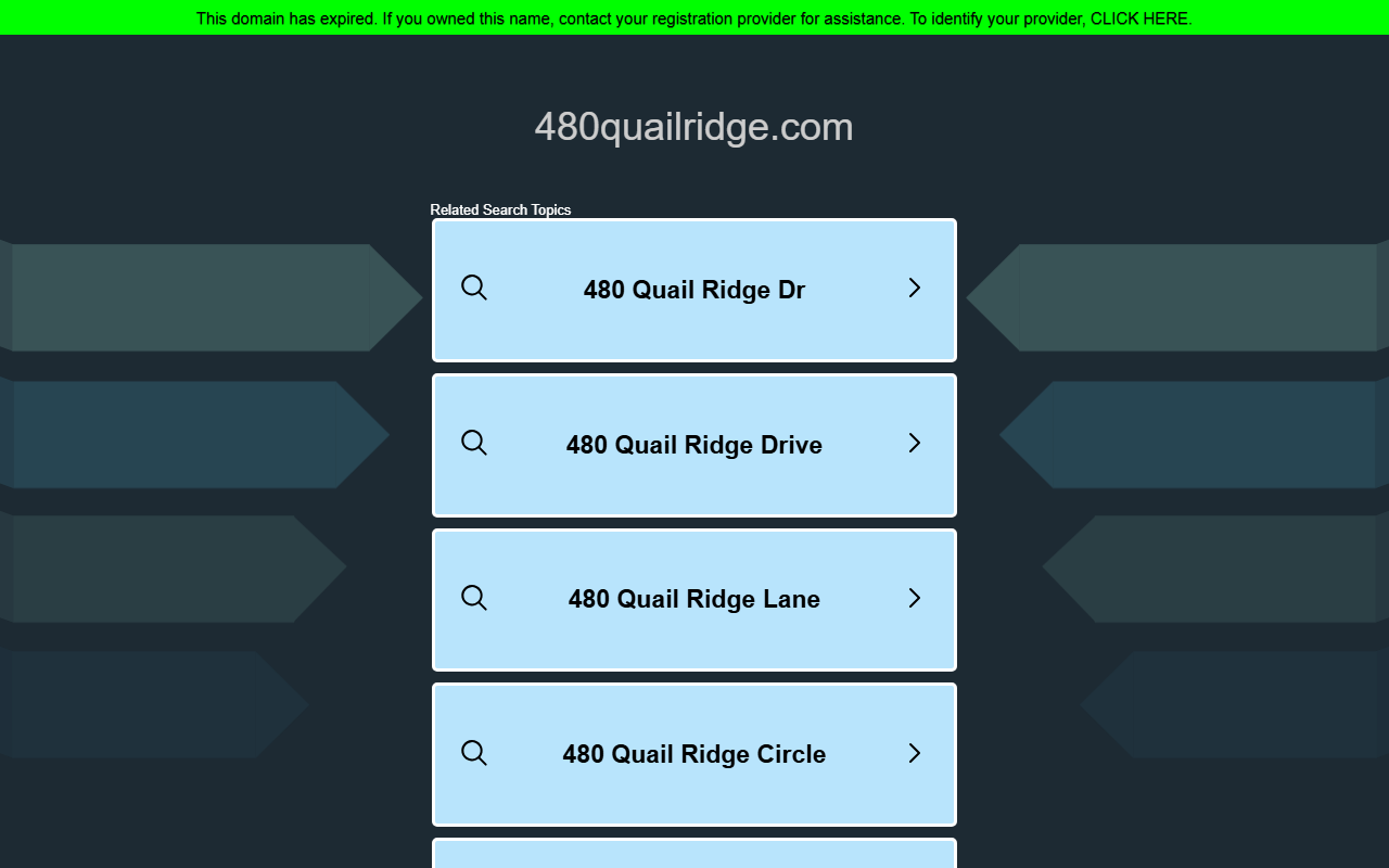 480quailridge.com screenshot
