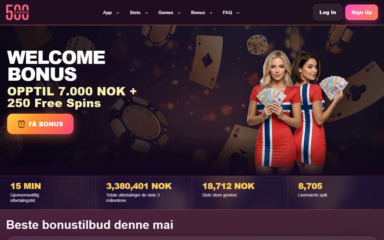 500-casino-norge.com screenshot
