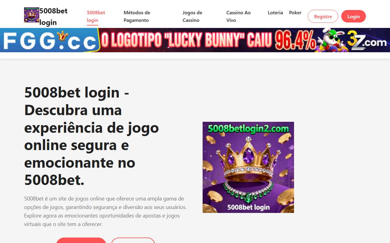 5008betlogin2.com screenshot