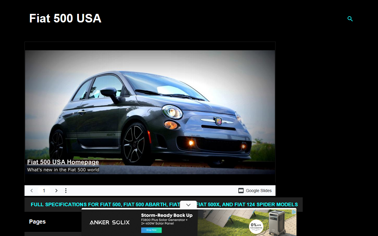 500abarthworld.com screenshot