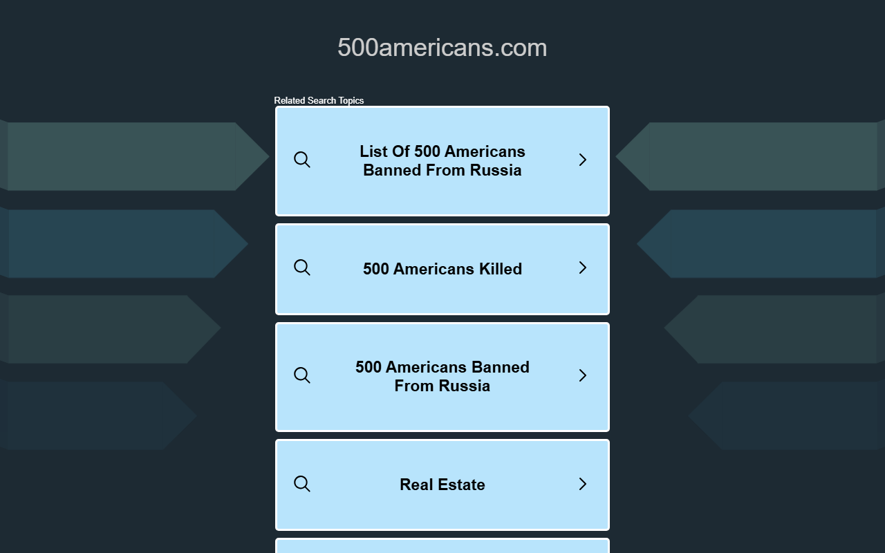 500americans.com screenshot
