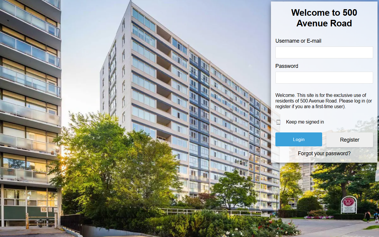 500avenueroad.com screenshot