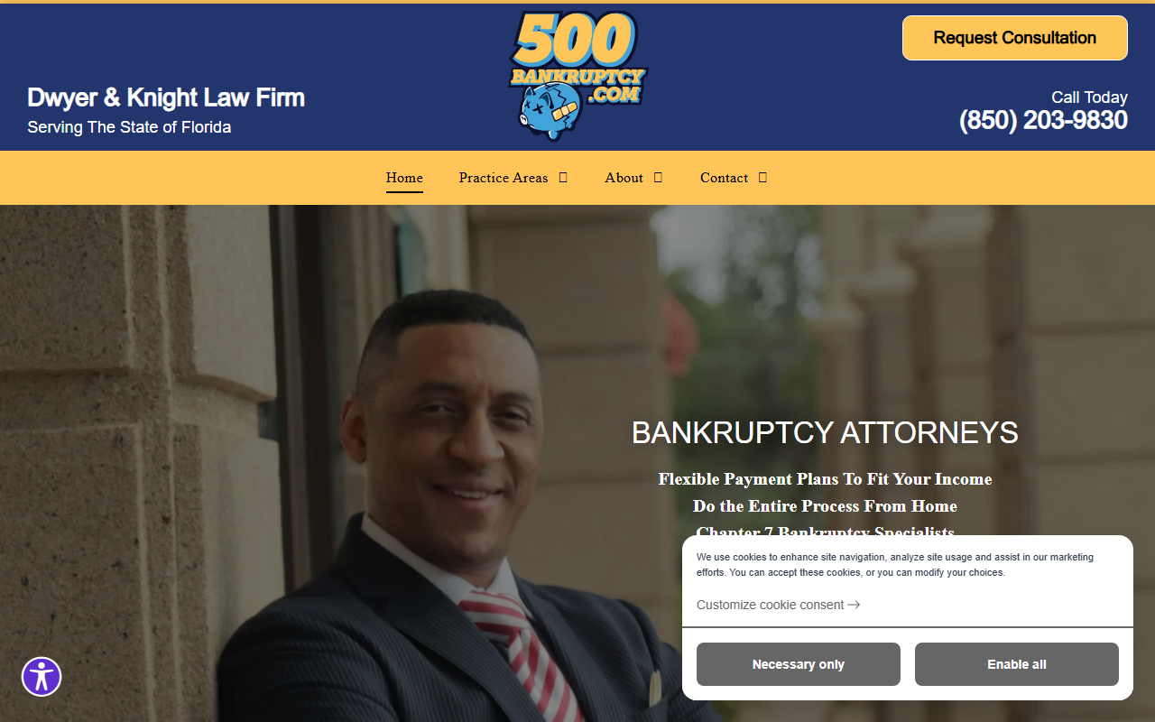 500bankruptcy.com screenshot