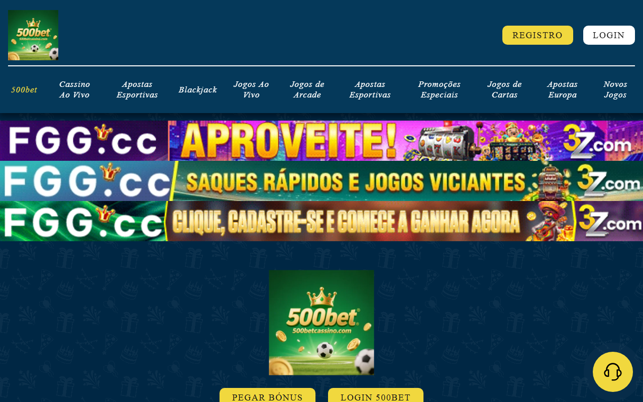 500betcassino.com screenshot