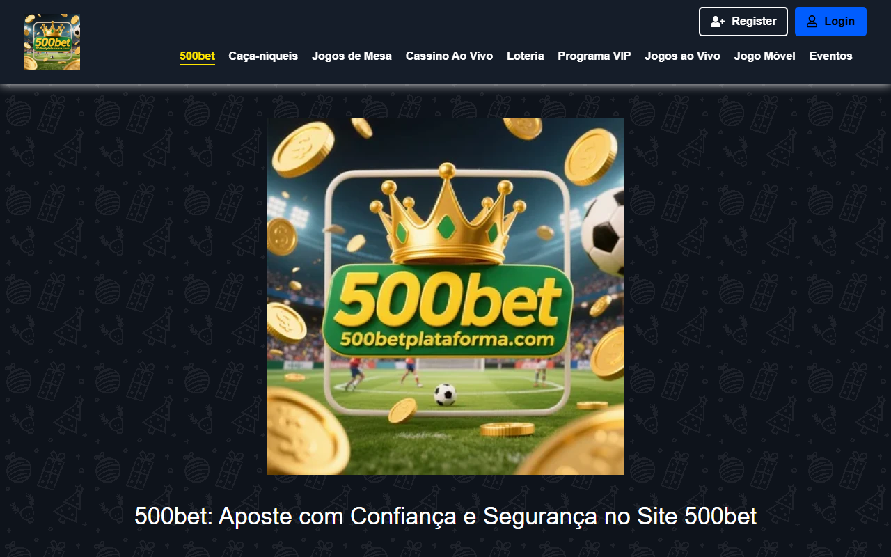 500betplataforma.com screenshot