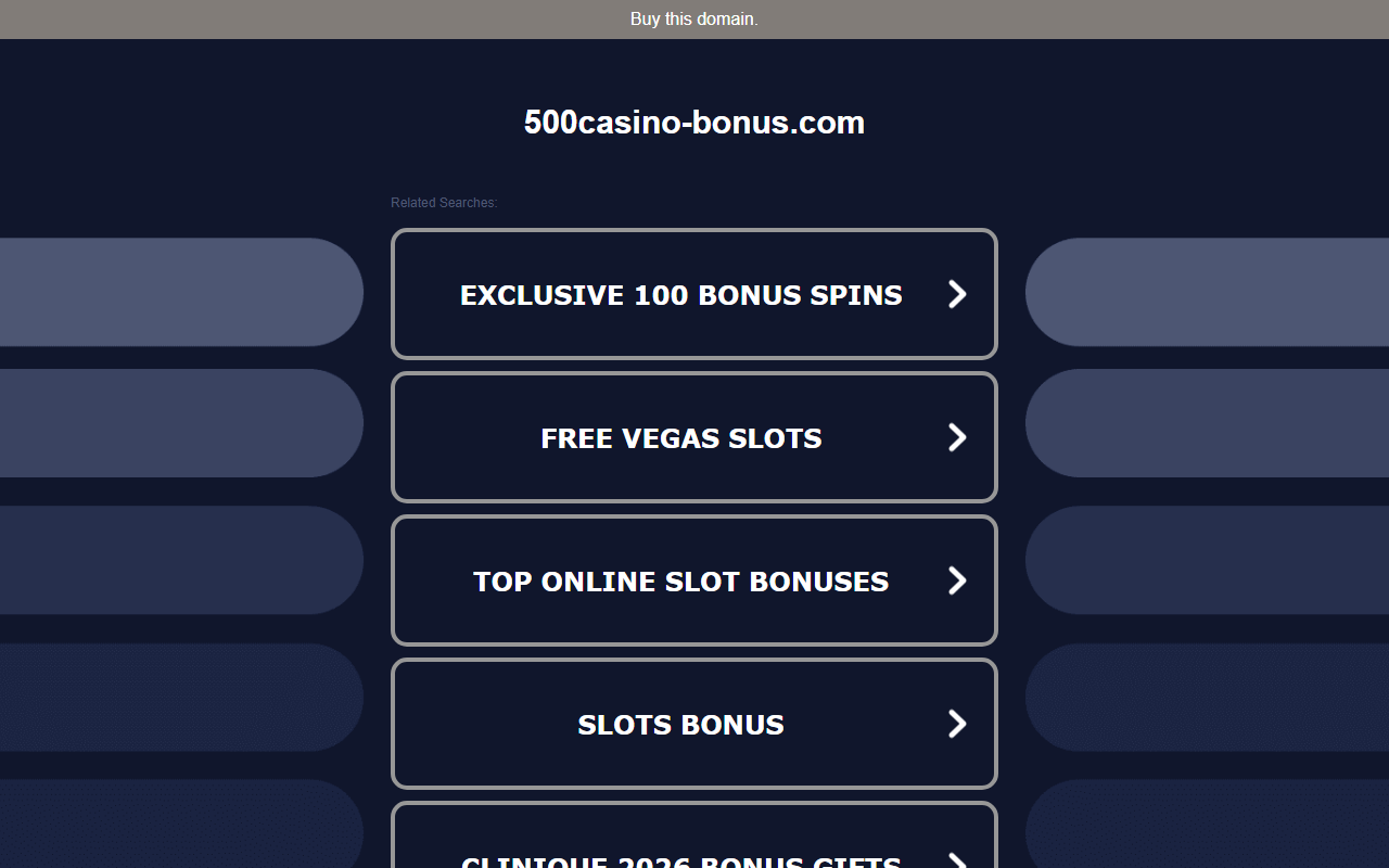500casino-bonus.com screenshot