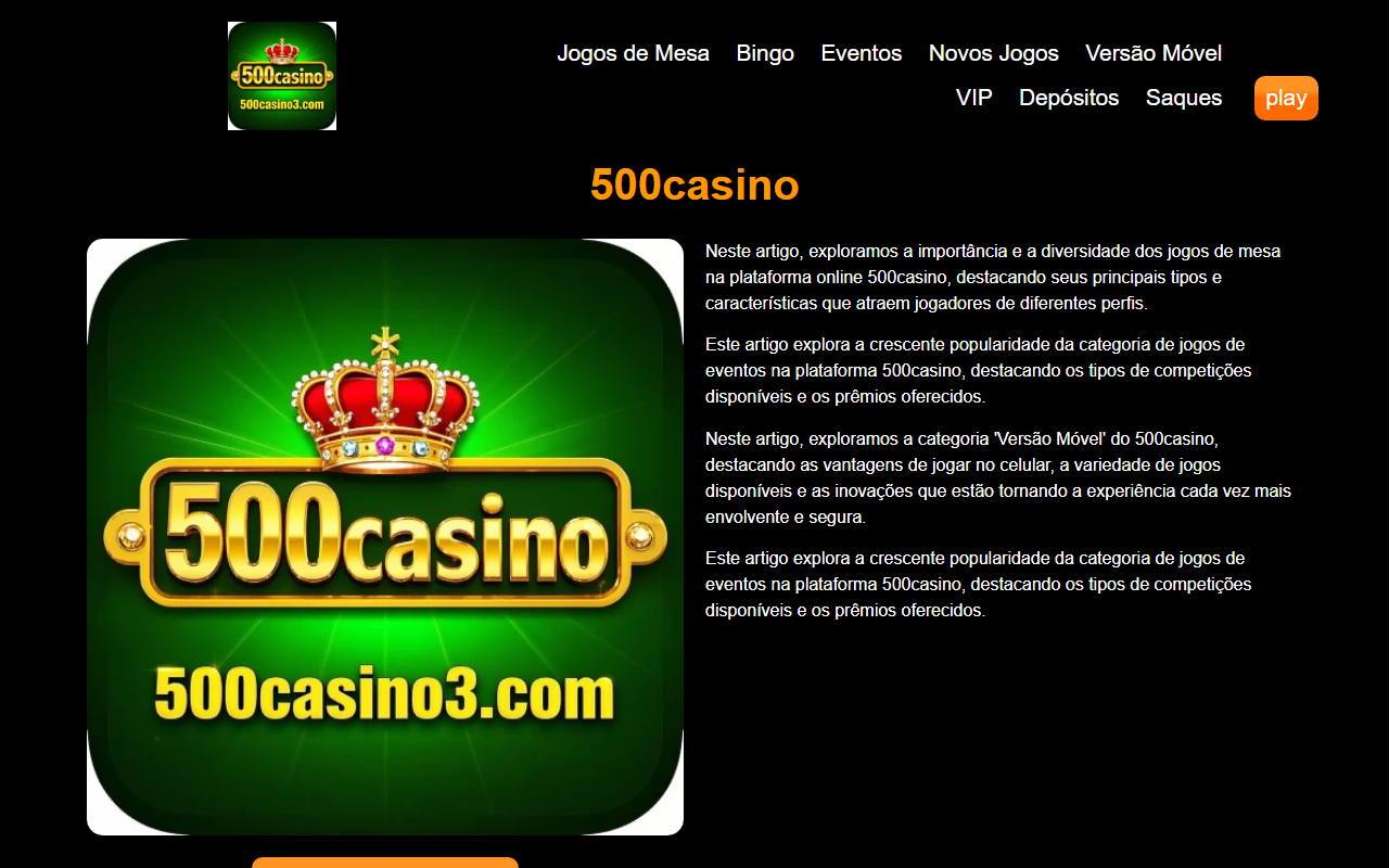 500casino3.com screenshot