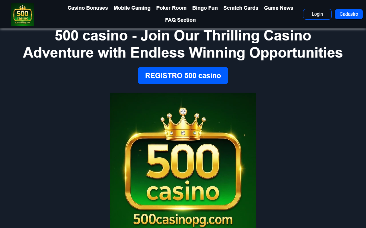 500casinopg.com screenshot