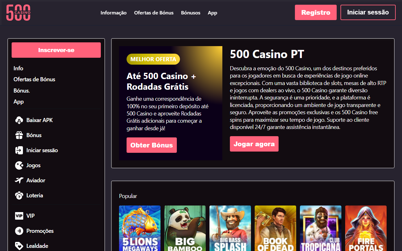 500casinopt.com screenshot