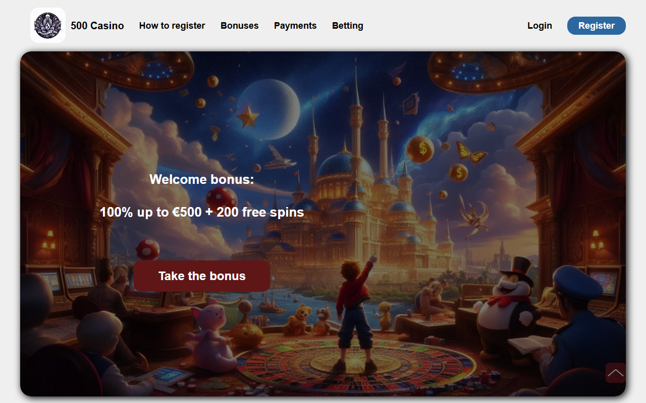 500casinouk.com screenshot