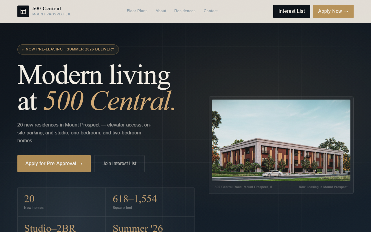 500central.com screenshot