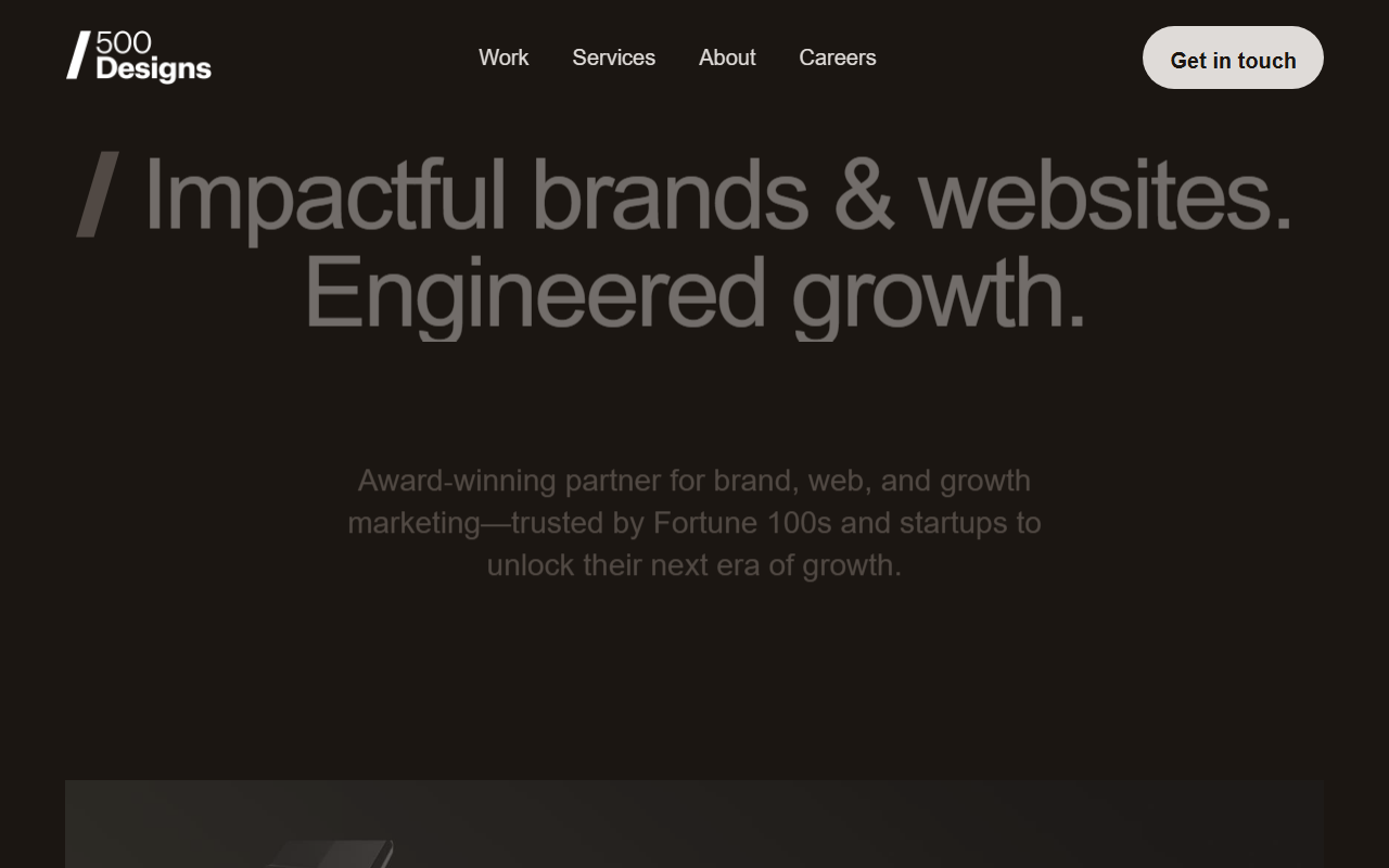 500designsinc.com screenshot