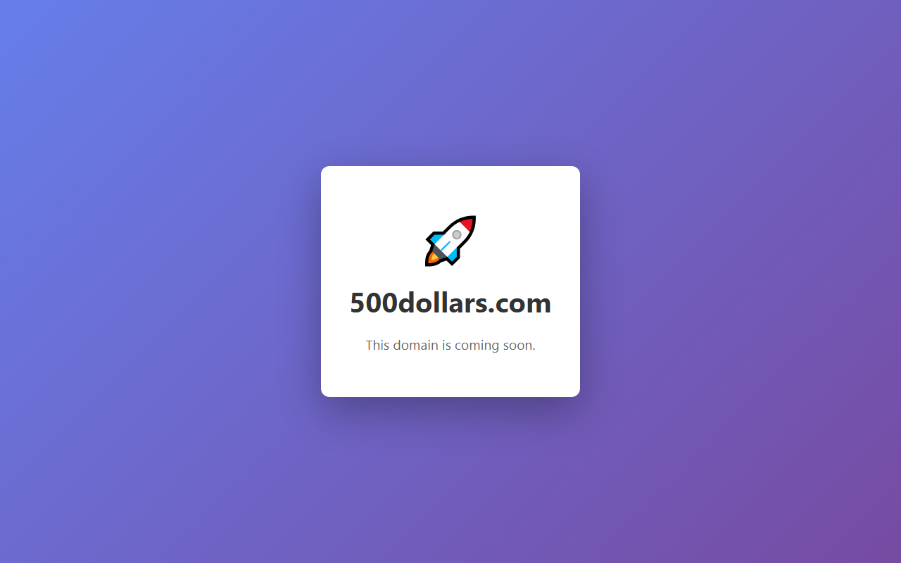 500dollars.com screenshot