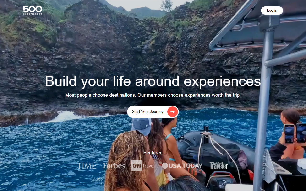 500experiences.com screenshot