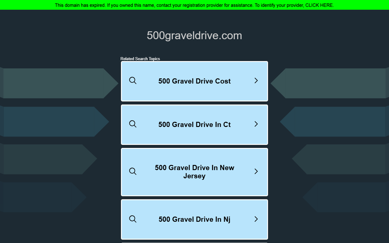 500graveldrive.com screenshot