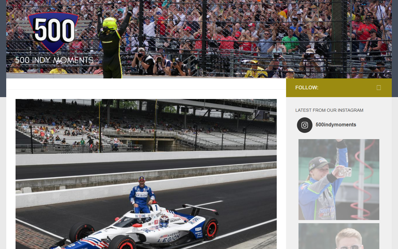 500indymoments.com screenshot