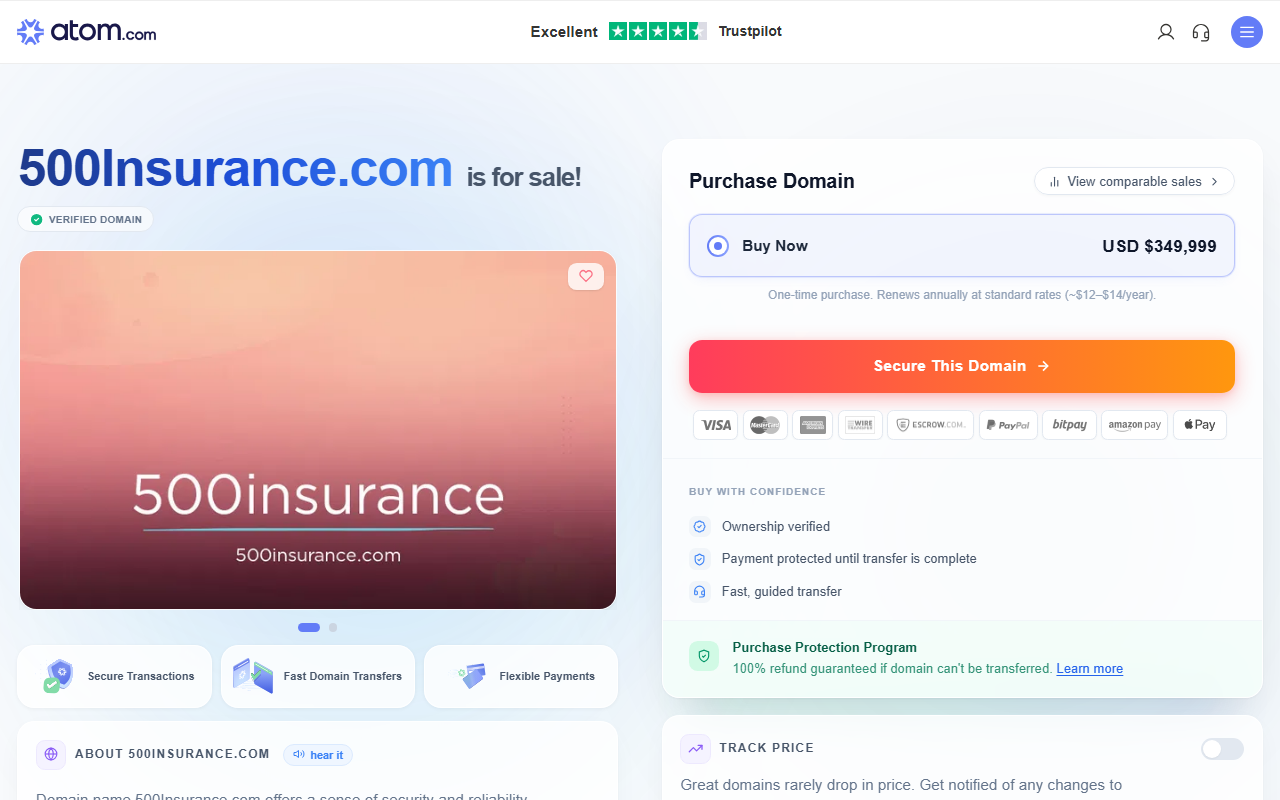 500insurance.com screenshot