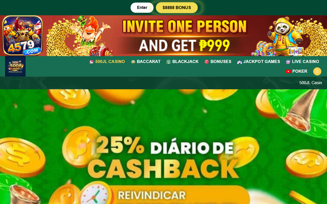 500jlcasinocom.com screenshot