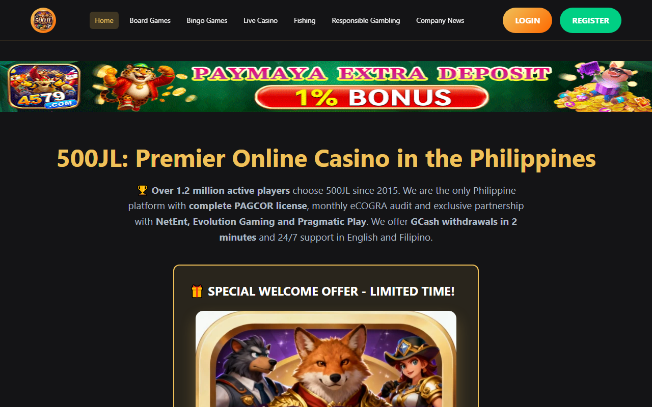 500jlslots.com screenshot