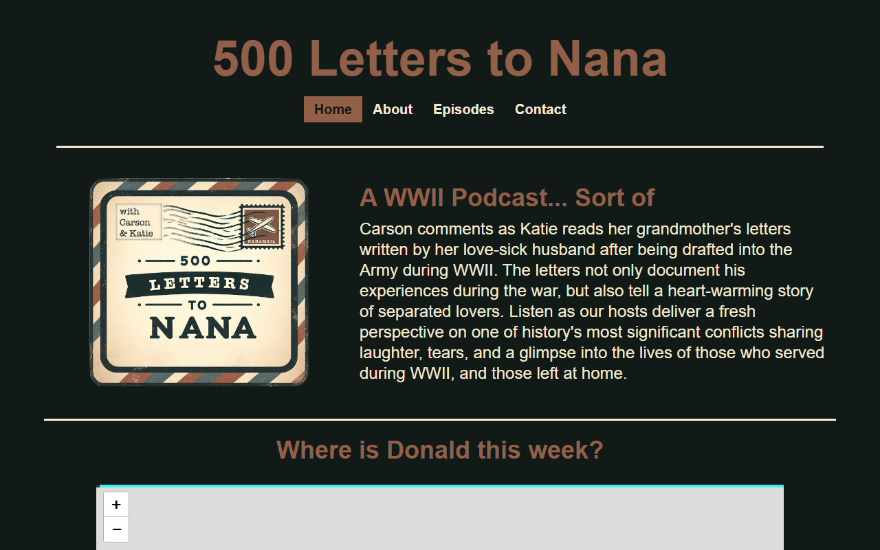 500letterstonana.com screenshot