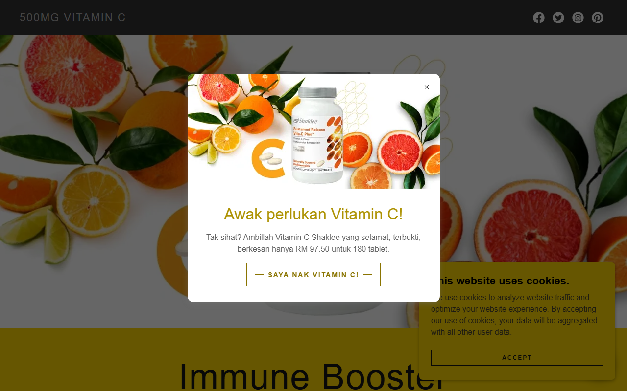 500mgvitaminc.com screenshot
