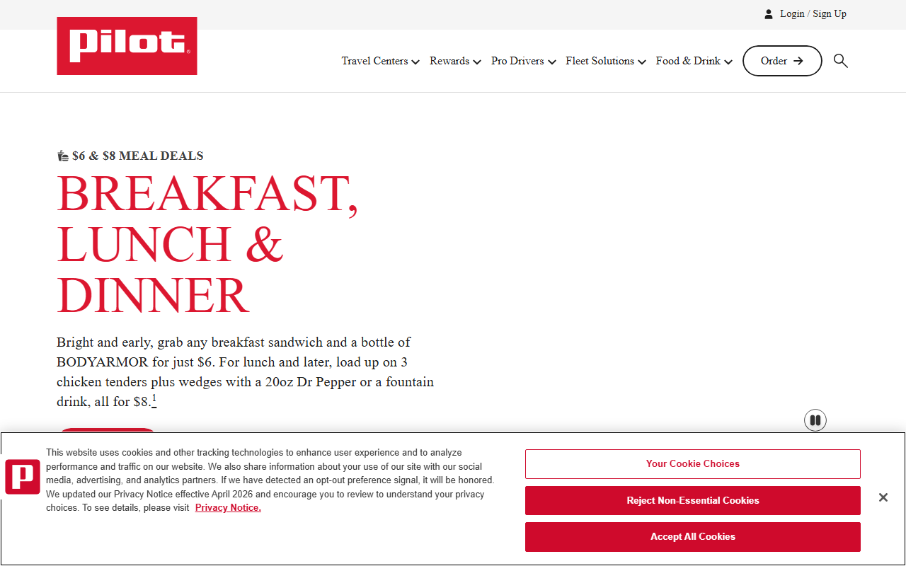 500milebreakfast.com screenshot