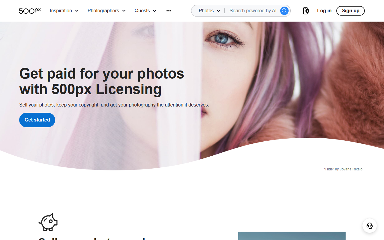 500pxmarketplace.com screenshot