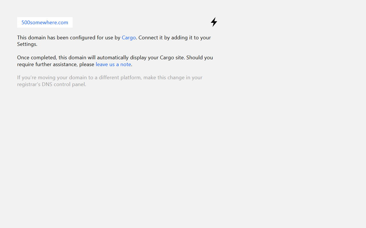 500somewhere.com screenshot