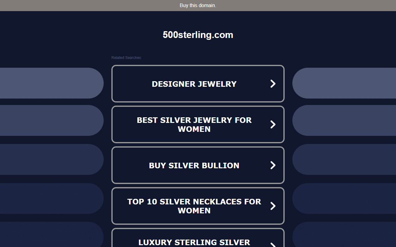 500sterling.com screenshot