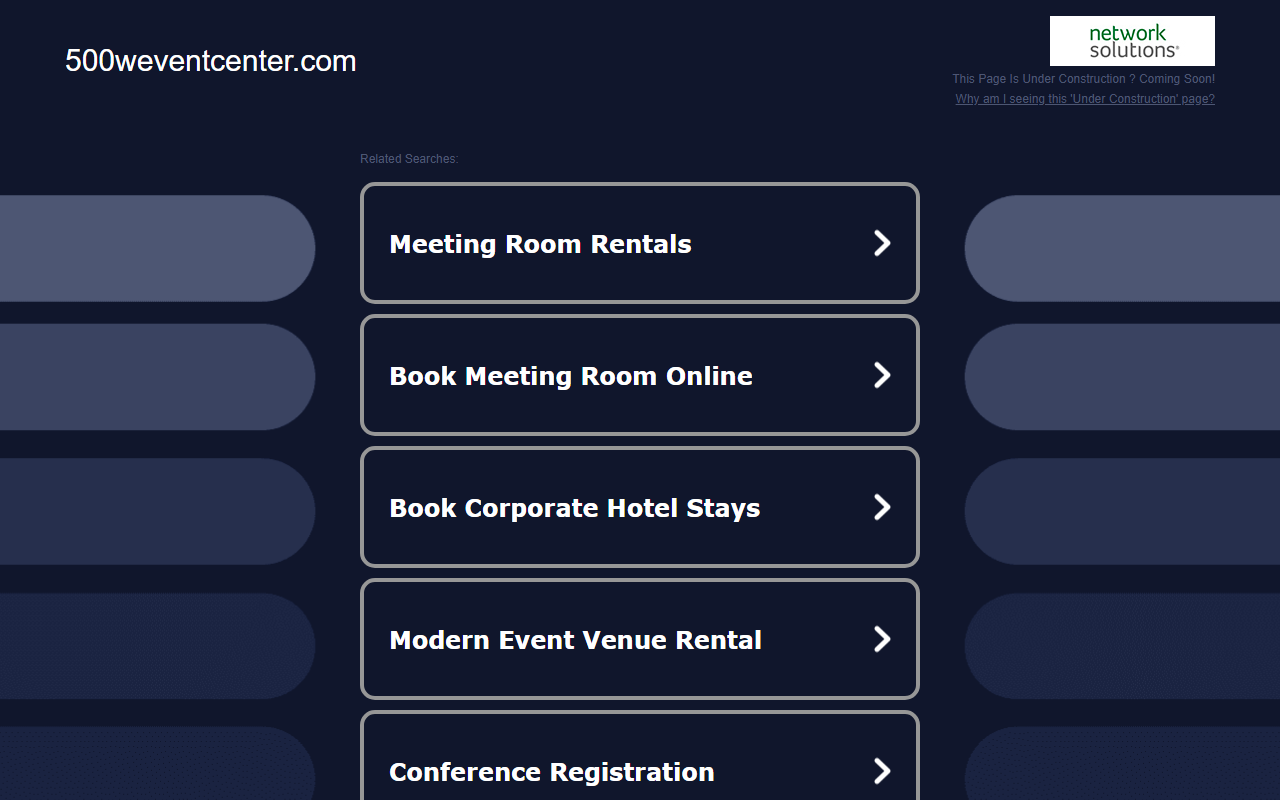 500weventcenter.com screenshot