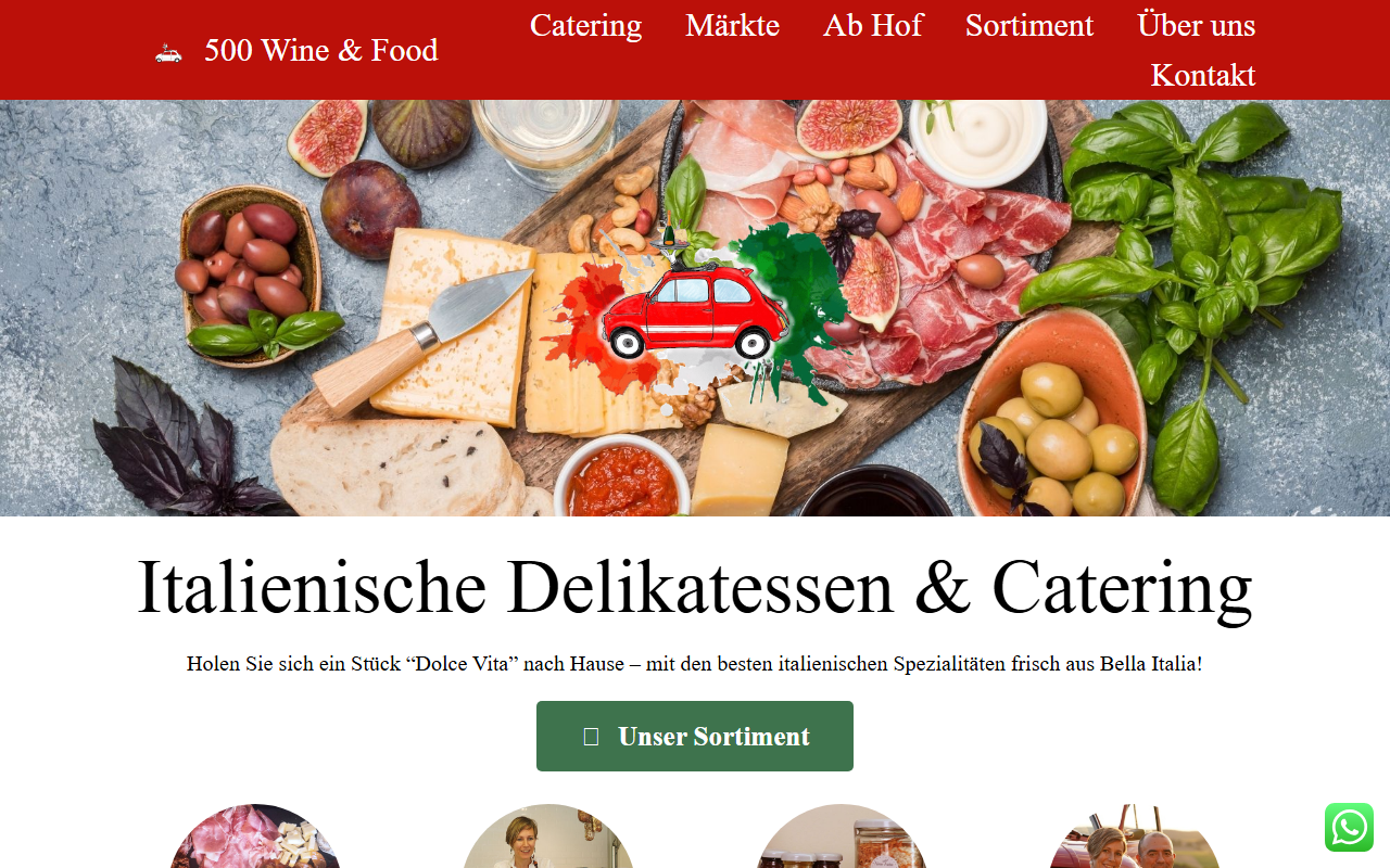 500wineandfood.com screenshot