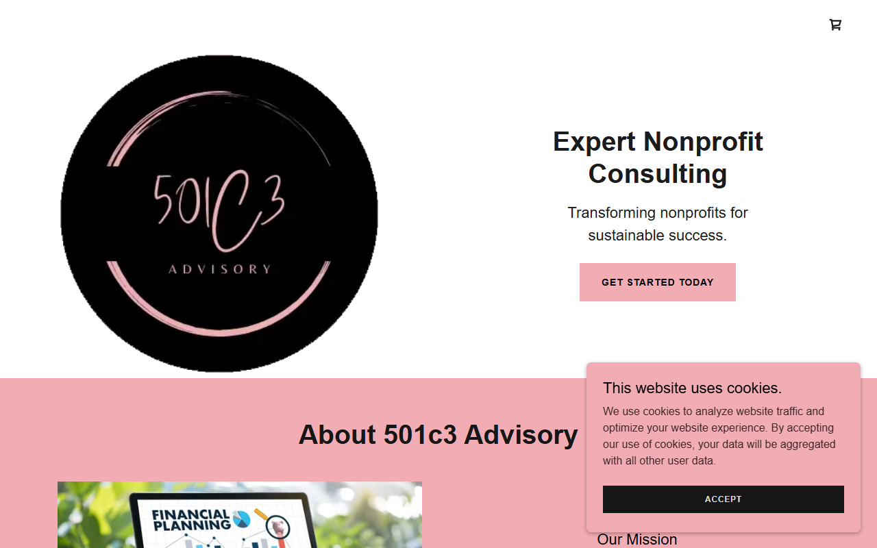 501c3financial.com screenshot